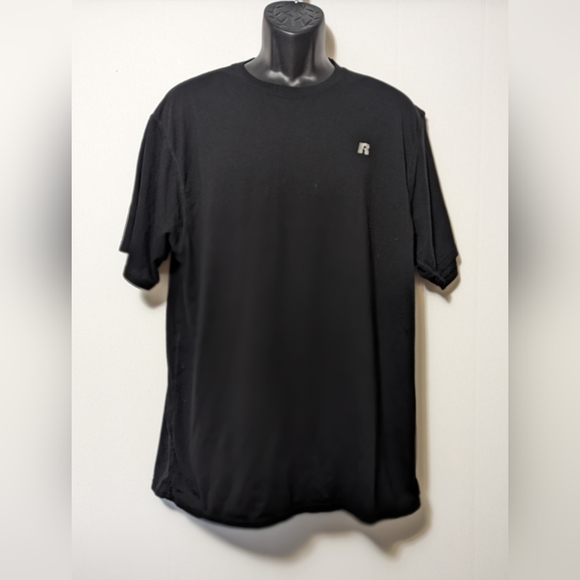 Men's Russell Athletic 360 dri power T-Shirt Black Size 2XL - Picture 1 of 5